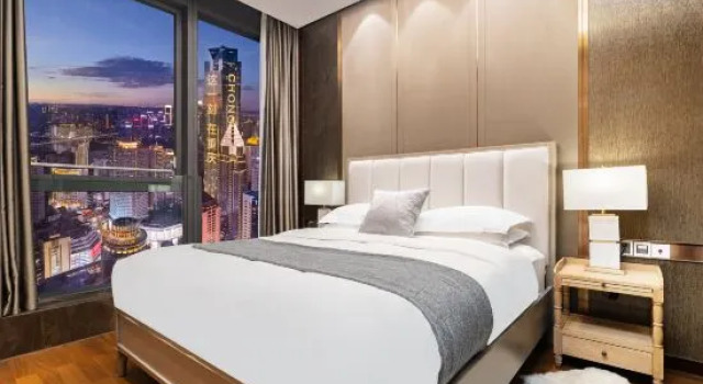 Двухместный люкс с видом на город Mountwell Executive Suites (Jiefangbei Hongyadong)
