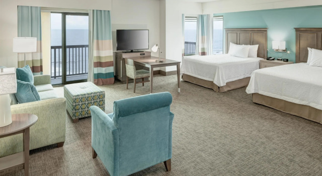 Hampton Inn & Suites by Hilton Carolina Beach Oceanfront, Забронировать Отель Каролина-бич Уилмингтон