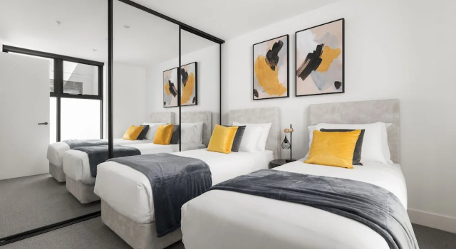 Одноместные апартаменты с 2 комнатами Urban Rest Richmond Swan Street