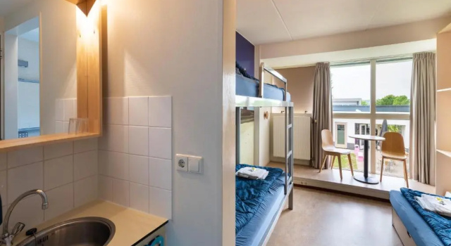 Четырёхместный семейный номер Standard Stayokay Hostel Egmond