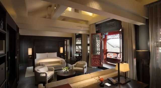 Люкс Hutong Courtyard с 2 комнатами Отель Waldorf Astoria Beijing