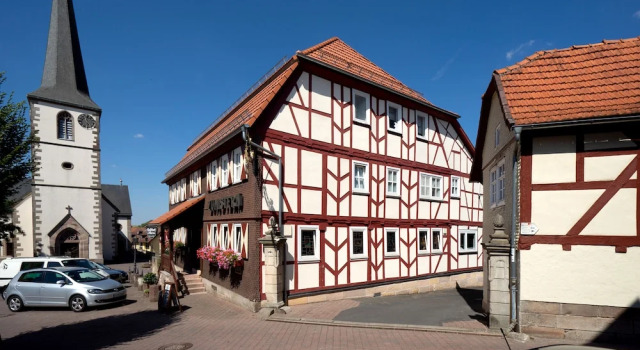 Landgasthof zum Stern, Boek Hotel Hotels in Thüringen met parkeren, Parkeren