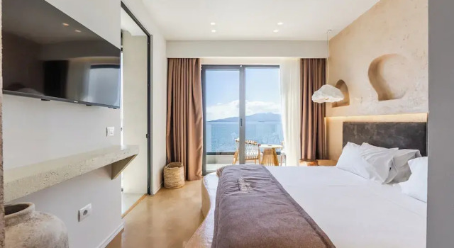 Двухместный номер Deluxe с балконом и с видом на море San Angelo Luxury Resort & Spa