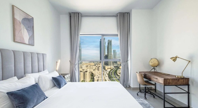 LUX  Executive Burj Khalifa View Suite, Забронировать Отель Отели Эмирата Дубая с бассейном, рядом с Al Wajeha Al Maeyah Marine Transport Station, Бассейн