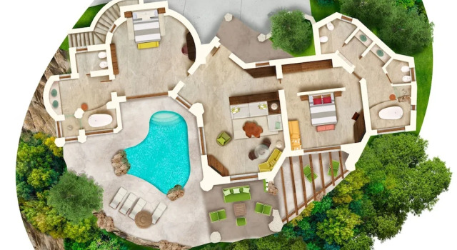 Вилла Pool с 2 комнатами Hotel Pitrizza, Costa Smeralda