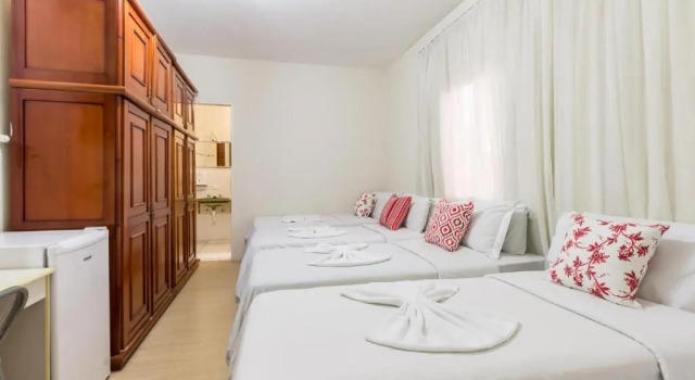 Четырёхместный номер Standard Pousada e Hostel São Paulo Econômica - Bairro Pinheiros, próximo Hospital das Clínicas e Incor, Oscar Freire, Av Paulista, Allianz, Vila Madalena e fácil acesso ao Ibirapuera e Morumbi
