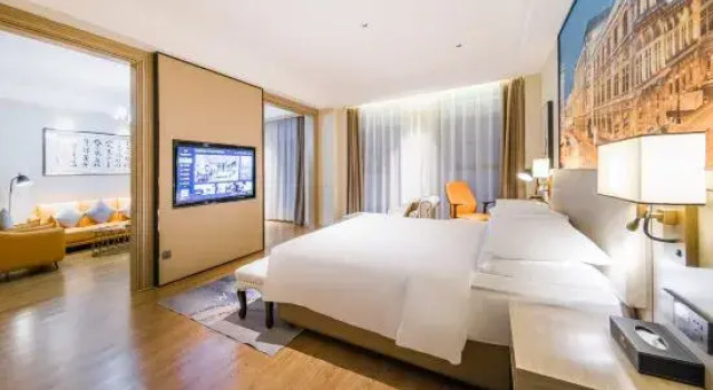 Люкс Deluxe с красивым видом из окна Vienna International Hotel (Asia International Branch of Xi 'an Convention and Exhibition Center)