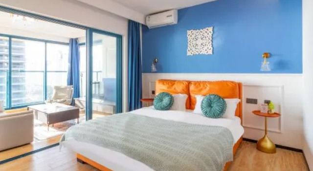Люкс с 2 комнатами с видом на море Weibo Bay·Santome Hostel (Vanke Phase 4 Store) in Shuangyue Bay, Huidong, Huizhou.