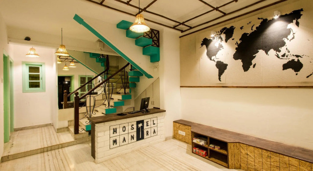 Кровать в общем номере Hostel Mantra