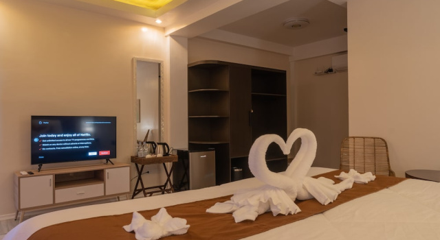 O podwyższonym standardzie dwuosobowy pokój z widokiem The Mayana Resort