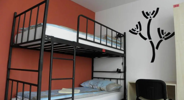 Кровать в общем номере Hostel Velenje