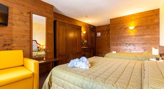 Четырёхместный номер Standard с балконом Hotel Des Alpes
