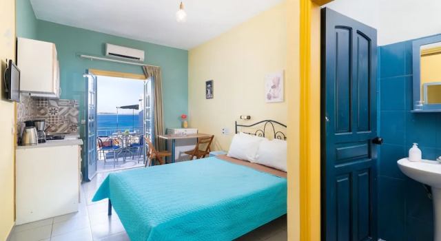 Студия Standard с балконом и с видом на море Afroditi Apartments