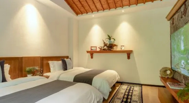 Семейный люкс с видом на горы Banmutang Hostel South Gate of Huangshan Scenic Area
