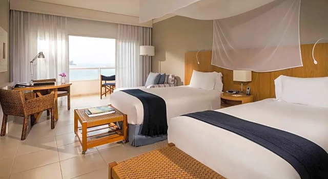 Двухместный номер Standard с балконом и с видом на бассейн Hotel Jequitimar Guaruja Resort & Spa by Accor