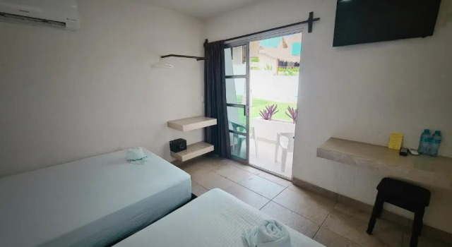 Четырёхместный номер Standard с видом на сад Hotel Vista Laguna Bacalar