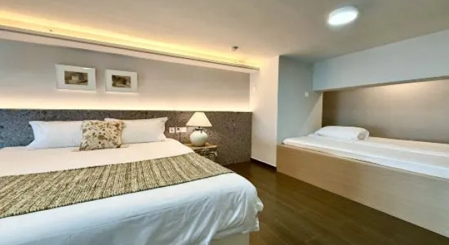 Двухместный люкс с красивым видом из окна Waiting for You Designer Homestay (Zhanjiang Jinshawan)