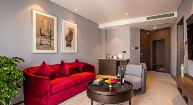 Люкс c 1 комнатой с красивым видом из окна Suzhou Overseas Chinese Hotel