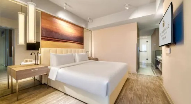 Одноместный люкс Business Jinjiang Metropolo Hotel (Hangzhou Xiasha University Town Wenze Metro Station Branch)