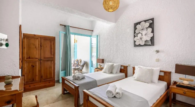 Апартаменты с 2 комнатами с балконом и с частичным видом на море Ilias Apartments