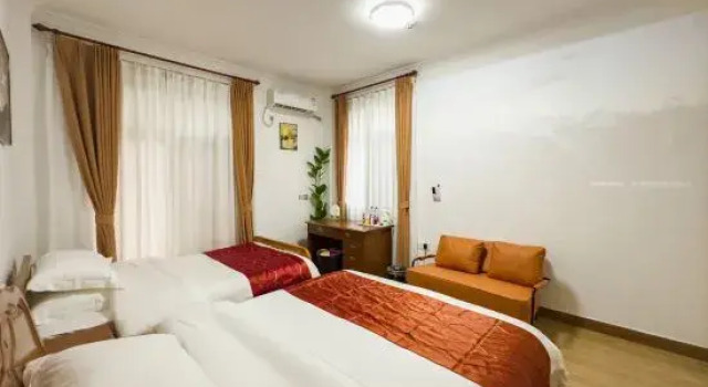 Люкс Deluxe с 3 комнатами Miss Ruo's small courtyard homestay