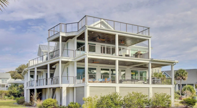 7 Beachwood East by Avantstay Ocean Views, Hot Tub, 7bdr, Забронировать Дом для отпуска Коттеджи Южной Каролины, Коттедж