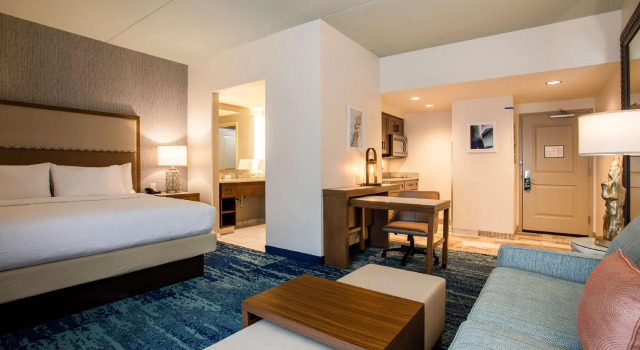 Двухместные Studio Suite Homewood Suites By Hilton Myrtle Beach Coastal Grand Mall