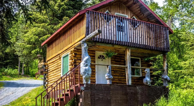 Семейный номер Standard с балконом Midnight Sun Log Cabins