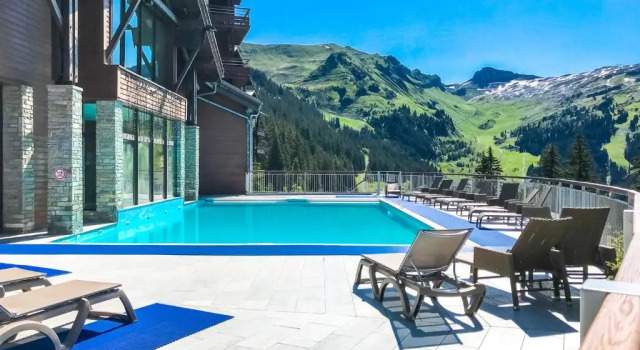Апартаменты Les Terrasses d'Eos, 1-bed apartment with fireplace, Ski in, Ski out