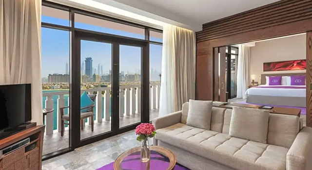 Двухместный клубный люкс Prestige с видом на море Sofitel The Palm, Дубай, Курорт и Спа