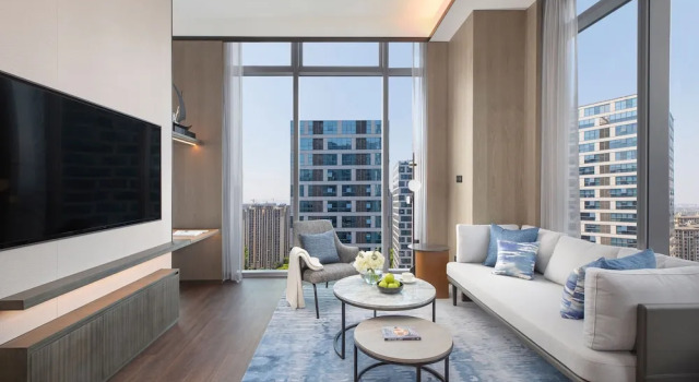Двухместная студия Executive с видом на город Marriott Executive Apartments Hangzhou Yuhang