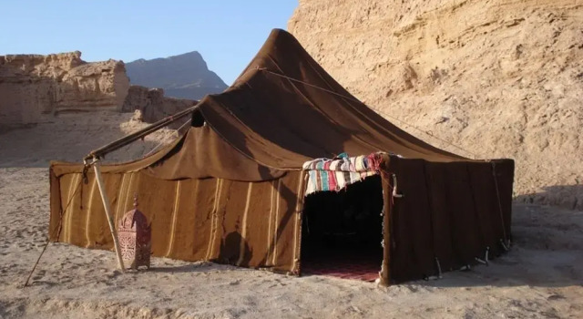 Семейный тент с видом на окрестности Campement Akka Nait Sidi - Tissint