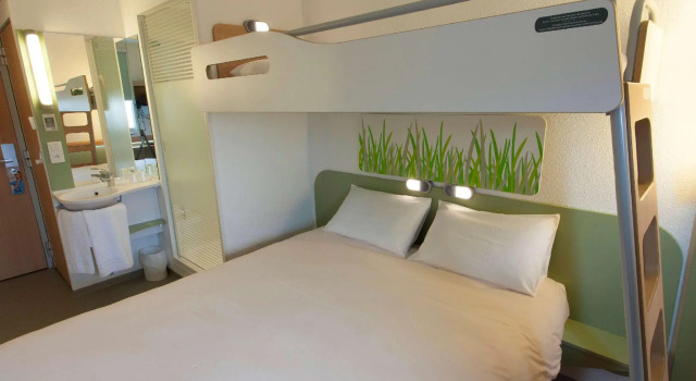 Standard- dobbelt værelse ibis budget Cherbourg La Glacerie
