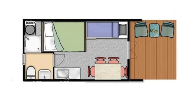 Студия с красивым видом из окна Camping De Grienduil