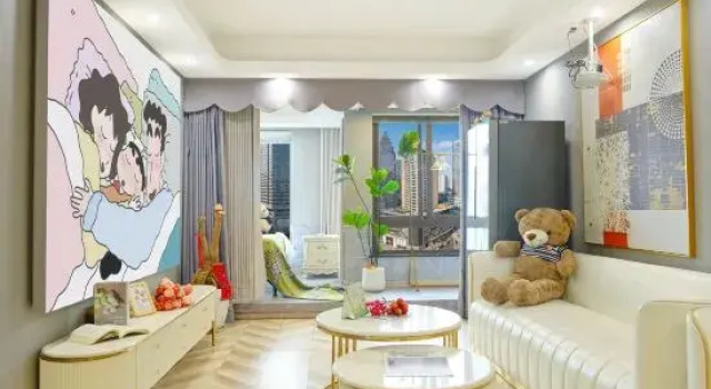 Семейный люкс с 3 комнатами Friendly Nanyuan Riverview Homestay (Jiefangbei Hongyadong Location)