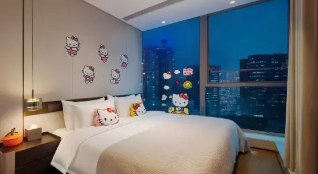 Семейный люкс с 2 комнатами с видом на город Heyo Hengyue Huasong Executive Hotel (Guanyinqiao Pedestrian Street Branch), Guanyinqiao No.1