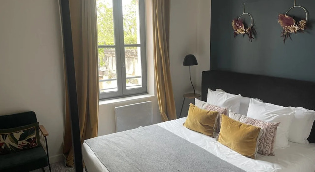 Номер Economy Le Victoria Boutique Hôtel - Charme au coeur du village historique - Accueil Vélo - Séminaire - Bar Lounge - Piscine