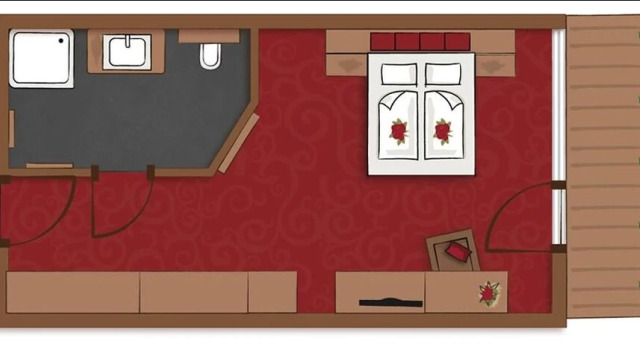 Двухместный номер Standard с балконом Hotel Roslehen