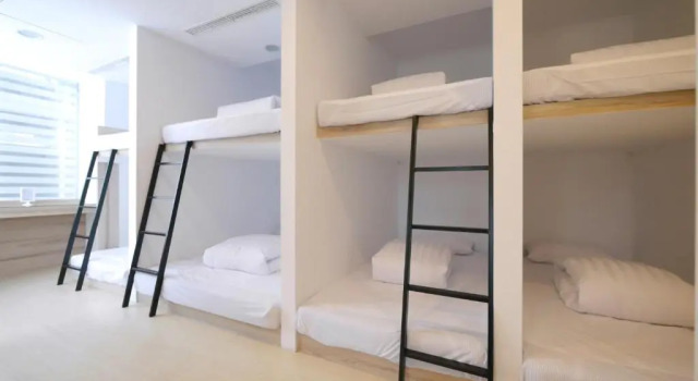 Łóżko w pokoju wieloosobowym (pokoju wieloosobowym żeńskim) SSBHotel - Shin Sei Bashi