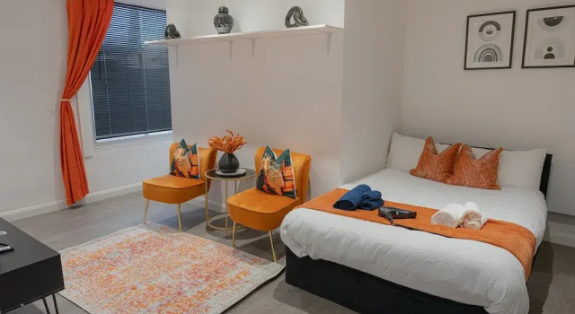Luxe Studio Apartment in Leicester City Center