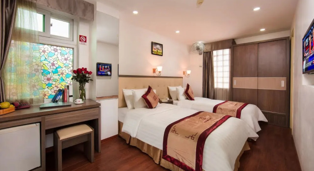 Двухместный номер Deluxe с балконом Van Mieu Hotel