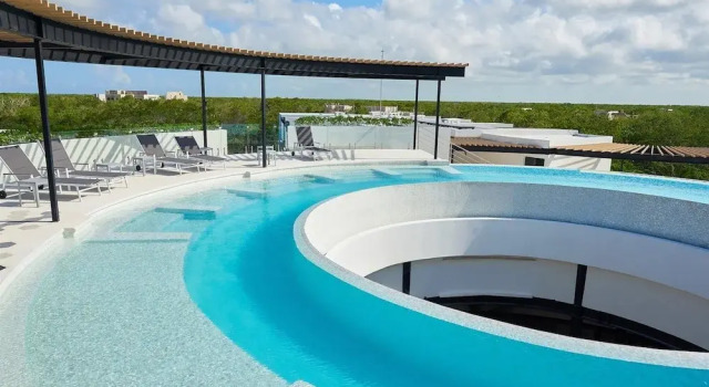 Апартаменты Modern Chic Studio With Panoramic Rooftop Pool, PANORAMIC A 201- By Salt-Kisses