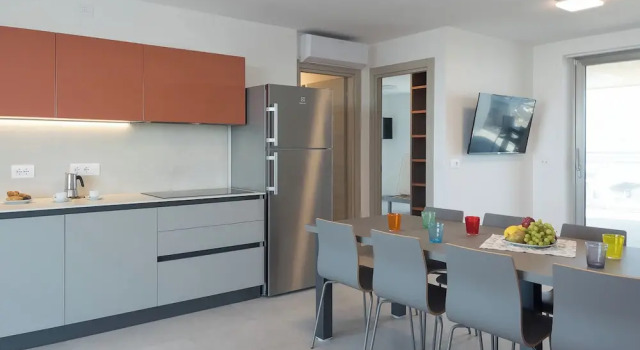 Апартаменты с 2 комнатами с балконом и с видом на город Lignano Penthouse Near Beach