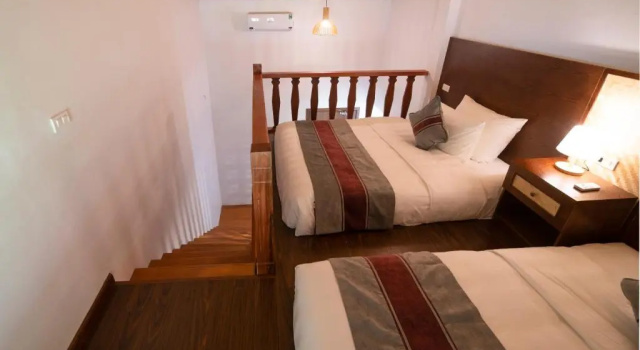 Семейное бунгало с балконом Mai Chau Mountain View Resort