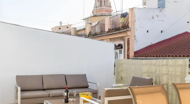Center-2Br, 2Ba-Attic-Terrace,View, Wi-Fi, A/C, Забронировать Отель Валенсия Коста-де-Валенсия