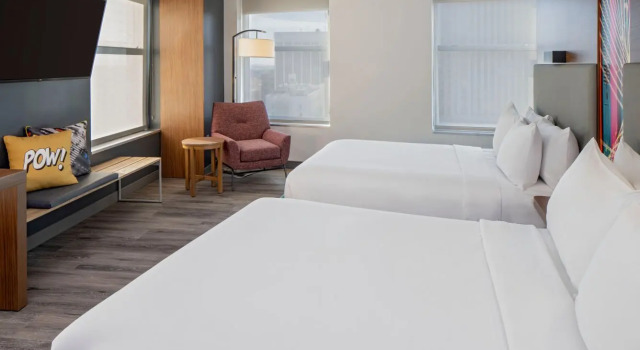 Четырёхместный номер Standard Aloft by Marriott New Orleans Downtown