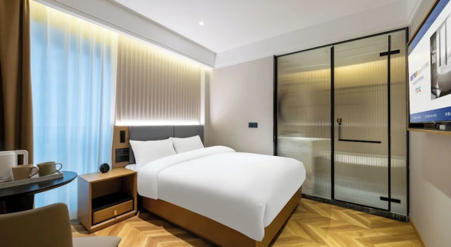 Super8YuetHotelBeijingWangjing798ArtZone, Book Hotel Hoteller i Beijing Province med parkering, Parkering
