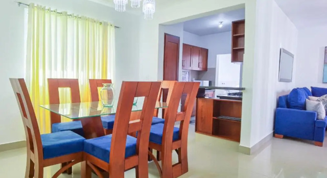 Se renta apartamento amueblado , ubicados en Santiago , 3 habitaciones , 2 bańos , 2 parqueo , área de juego y Piscina., Book Apartment Santiago de los Caballeros Santiago de los Caballeros