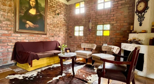 Кровать в общем номере El Cerrito Ventanas Parapente - Bed and Breakfast Premium