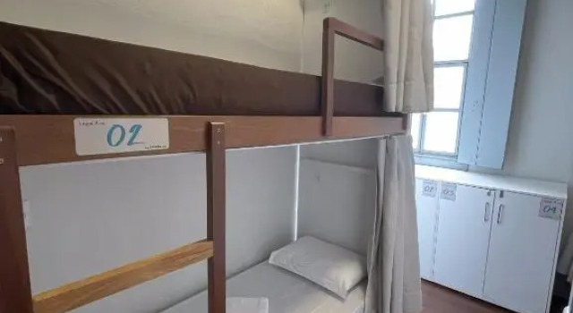 Кровать в общем номере Casarão Hostel